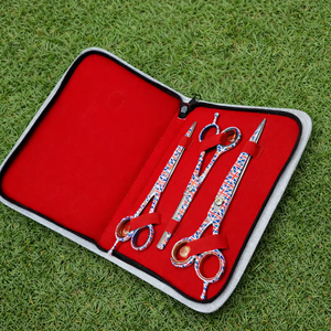 Juego de Tijeras Profesionales para Cejas de 7.5 Pulgadas con Punta Inclinada, Ecológicas, con Logotipo Personalizado, Acero Inoxidable Japonés de Alta Calidad - Product Image 4