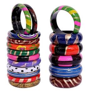 Brazaletes de moda de madera Sheesham indio de primera calidad para mujeres y niñas, durabilidad mejorada con revestimiento protector especial - Product Image 1