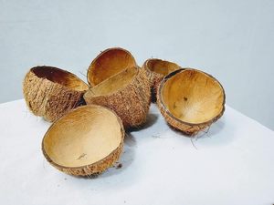 Cuencos Ovalados de Cáscara de Coco Cruda |   Tazón de Comedor Hecho a Mano Natural |   Vajilla Sostenible al por Mayor - Product Image 4