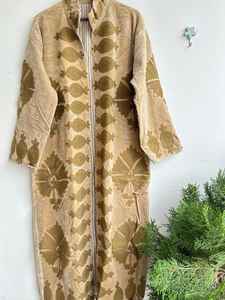 Veste de course tendance automne-hiver pour femmes, en velours fait main, broderie longue Suzani, réversible, respirante, taille unique - Product Image 4