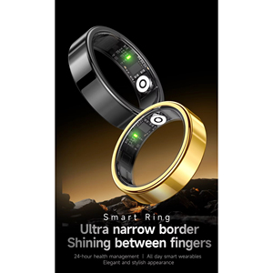 Anillo Inteligente con Monitor de Ritmo Cardíaco, Seguimiento del Sueño, Control por Aplicación, Acero Inoxidable, Resistente al Agua IP68, Carga Magnética de 2.5mm - Product Image 2