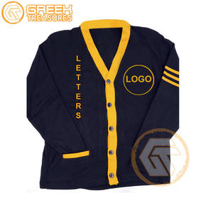 Haute qualité Phi hommes Alpha acrylique brodé Cardigan personnalisé sororité chandails respirant tricoté pulls fraternité - Product Image 3