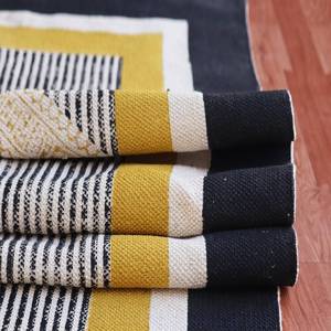 Tapis design 100% coton imprimé bloc à la main motif carré Dhurries 3x10 pieds tapis pour la décoration intérieure et l'utilisation de la voiture - Product Image 5