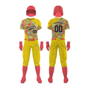 Uniforme de béisbol personalizado, conjunto de ropa deportiva informal, transpirable, que absorbe la humedad, secado rápido, 2026 poliéster, novedad de 100% - Product Image 2