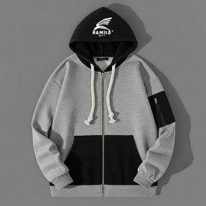 Sweat-shirts thermiques pour hommes, style unique, 100% coton, motif uni, technique pour les basiques d'hiver, coton mélangé - Product Image 6