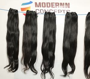 ผมคนธรรมชาติผมคนผมยาวตรงผมคนอินเดียมัดผมแท้100เปอร์เซ็นต์ - Product Image 6