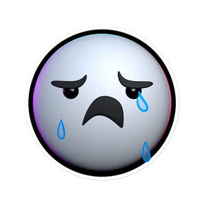 Pegatina Decorativa de Vinilo con Diseño de Hombre de Palitos Llorando de IW Comics, para Regalos Promocionales - Product Image 1