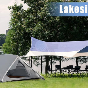 Tienda de campaña Glamping para exteriores, tienda de lona impermeable para acampar, tienda de campaña de tres a cuatro personas con algodón pesado - Product Image 5