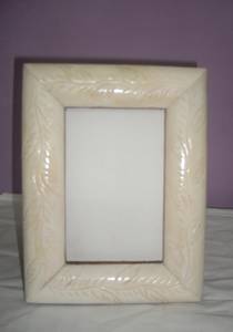 Elegant Handmade Naturals Blue and white Bone Inlay Photo <b>Frames</b> Resin Vintage Photo <b>Frame</b> Home Furnishings Table Decorations - Product Image 4