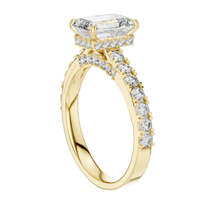 Bague en diamant de laboratoire taille émeraude 2,468 CT pour femme, VVS-VS EF CVD, or 18 carats, 14 carats, 10 carats et argent 925, or rose, or jaune, or blanc - Product Image 5