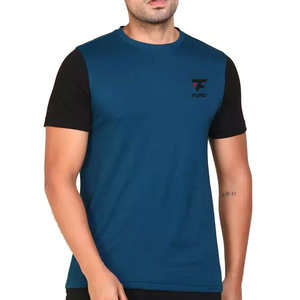 T-shirt technique à séchage rapide de haute qualité pour hommes, vêtements de sport décontractés en coton avec caractéristiques anti-rides et respirantes - Product Image 1