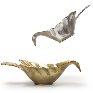 Moderno Plato para Servir Frutas y Postres con Diseño de Pájaro, Metal Ecológico y Duradero, Nuevo Diseño para Bodas, Fiestas y Cenas - Product Image 1