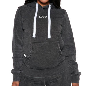 Dernière conception 2025 prix de gros polaire sweat surdimensionné/femmes coton pull gros respirant sweats à capuche sweats - Product Image 1