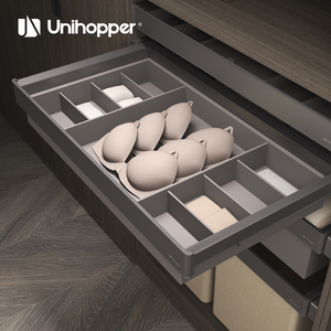 UNIHOPPER MONIKA 2.0 Accessori per Armadio Organizzatore Estraibile con Chiusura Morbida Cassetto in Pelle per Biancheria Intima - Product Image 3