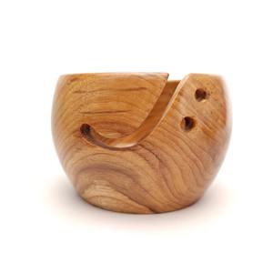 Cuencos de madera artesanales para hilo, organizador de cuencos de lana de madera de estilo personalizado, accesorios de ganchillo para tejer - Product Image 2