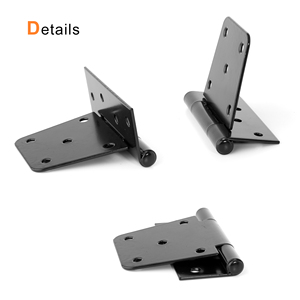 4.5 inch đen Heavy Duty sắt bản lề ngoài trời bản lề cho sân sau cổng Barn cửa kim loại mạnh mẽ đồ nội thất bằng gỗ cửa lớn bản lề - Product Image 5