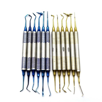 FIDA International Kit de spatules de remplissage en résine composite dentaire certifiée CE en acier inoxydable de qualité allemande 6 pièces manuel réutilisable