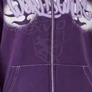 Survêtements en chenille respirants de haute qualité, brodés, décontractés, pour hommes, à bas prix - Product Image 5