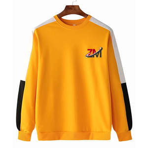 Sweat-shirts pour hommes grande taille à contraste de couleurs, vêtements pour hommes, sweat-shirts pull-over pour hommes avec logo personnalisé - Product Image 1