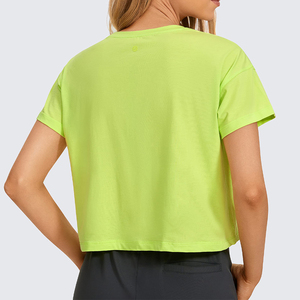 Top corto de algodón de alta calidad para mujer, trajes de verano sexis lisos personalizados para la moda de verano de mujer - Product Image 3