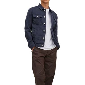 Veste cargo en jean décontractée pour homme, style vintage, respirante, hiver, streetwear tendance, logo personnalisé - Product Image 1