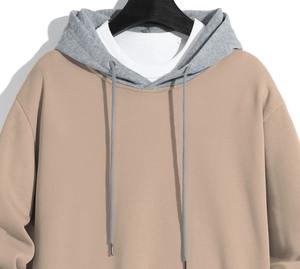 Sweat à capuche de couleur unie pour hommes sweat à capuche en molleton léger à capuche à manches longues sweat à capuche de sport - Product Image 3