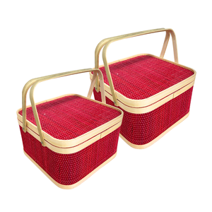 Producto de Venta caliente, Eleve su juego de regalos con cestas de regalo de bambú elegantes y ecológicas con alta calidad - Product Image 1