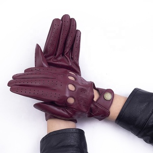 Gants en cuir pour hommes Gants de travail en cuir imperméables pour la conduite de motos Gants de sécurité à la mode pour hommes et femmes - Product Image 2