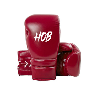 Guantes de Boxeo MMA de Cuero con Cierre de Cordones, Logotipo Personalizado, Agarre Antideslizante e Impermeable - Product Image 4