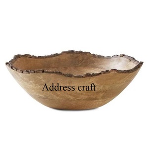 ชามเสิร์ฟไม้ธรรมชาติสไตล์คลาสสิกเครื่องใช้ในครัวเรือนของโรงแรมร้านอาหารงานแต่งงานชุดอาหารเย็นชุดชามตกแต่งงานแต่งงาน - Product Image 3