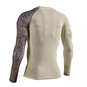 Prix Abordable – Nouveaux Modèles de Rashguards Personnalisés pour Hommes – Manches Longues, Col Rond, Coton, Séchage Rapide, Anti-Plis, Respirant, Haute Qualité - Product Image 2