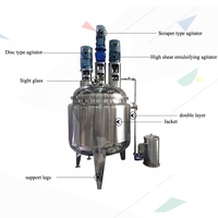 JOSTON-Agitateur cosmétique multiple 1000L, réservoir de mélange de savon liquide à cisaillement élevé, mélangeur en acier inoxydable à chauffage électrique