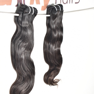 100% tissage faisceaux naturels bruts traitement chimique aucun Double dessiné lâche vague profonde noir indien corps vague Temple cheveux humains - Product Image 1