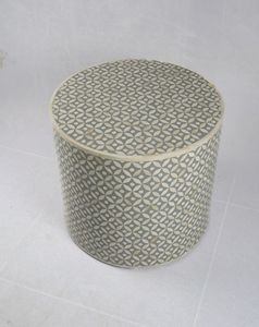 MUEBLES DE CONTRASTE CON INCRUSTACIONES DE HUESO Diseño moderno Gabinete con incrustaciones de hueso real con 7 cajones Gabinete con incrustaciones de hueso para sala de estar IMPEX - Product Image 6