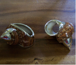 Anillo para Servilletas con Diseño de Concha Turbo, Joyería de Concha Marina, Anillo para Servilletas Plateado con Motivo de Concha para Prendas y para Regalos - Product Image 4