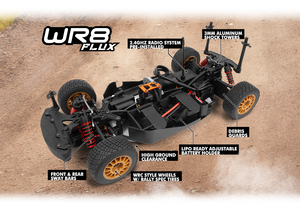 HPI 160943 WR8 Flux 2001 WRC <span class=keywords><strong>Impreza</strong></span> 1/8 4WD Voiture de rallye <span class=keywords><strong>RC</strong></span> professionnelle sous licence officielle, moteur brushless, vitesse maximale 60+ MPH, RTR - Product Image 3