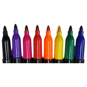 Marqueurs permanents en blister de 8 pièces - Product Image 2