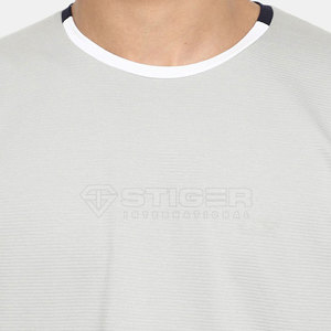 Calidad Premium del fabricante 220 GSM Summer Streetwear Elegante algodón poliéster O-cuello de secado rápido transpirable hombres camisetas - Product Image 4