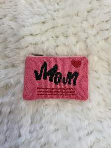 Classic Beaded Coin Purse Pearl and Diamond Beaded Make up Bag Wedding or Party <b>Gift</b> for Her - Product Image 3