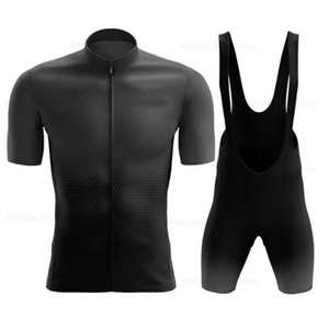 Ensemble de maillots de cyclisme pour hommes OEM Fabricant d'ensemble de cyclisme Haut à manches courtes respirant et à séchage rapide avec rembourrage Short sublimé - Product Image 4