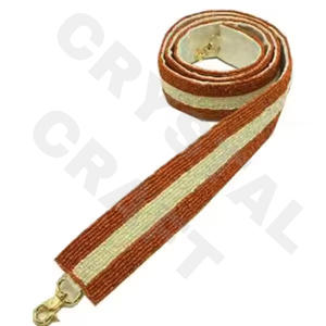 Dixieland สายรัดกระเป๋าลูกปัดสีทองสีขาวปรับแต่งได้ตามต้องการเครื่องประดับแฟชั่นประดับลูกปัด - Product Image 3