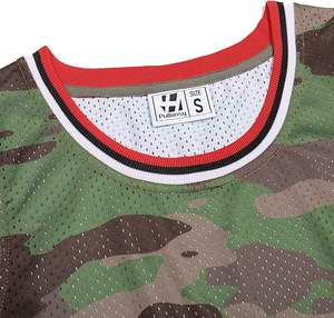 Camisetas de Baloncesto Blancas para Hombre, Camisetas Deportivas de Malla, Uniformes de Equipo de Camuflaje de Alto Rendimiento - Product Image 5