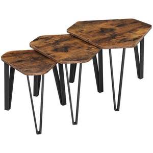 <b>Nesting</b> Coffee <b>Tables</b> End <b>Table</b> Set of 3 Vintage Side <b>Table</b> Nightstand Modern Furniture <b>for</b> Home Office Bedroom - Product Image 4