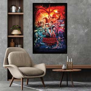 Stranger Things 4 Seasons Montage <b>Poster</b> Canvas Digital Printing Hanging Scroll for Decoration - Product Image 2