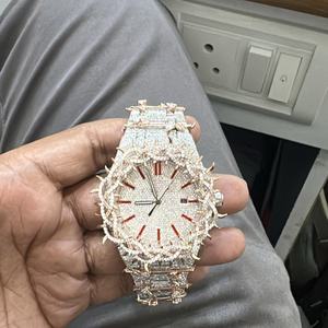 VVS1 Mossonite Full Diamond <b>Watch</b> Gold Stainless Steel Luxury Roman Numeral B2B Supplier in wholesale and <b>cheap</b> - Product Image 3