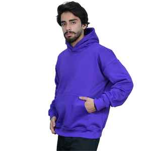 Sudaderas con capucha de lana antipilling de color morado oscuro para hombre con impresión por transferencia de calor para pedidos personalizados ropa deportiva al por mayor ropa personalizada - Product Image 5