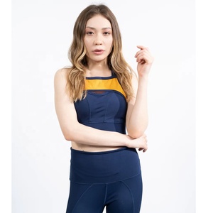 Nueva llegada de doble acción de malla Sujetador deportivo personalizado 78% Nylon 22% Elastano Sujetadores deportivos Gimnasio Entrenamiento Body Fit Bra para mujeres - Product Image 2