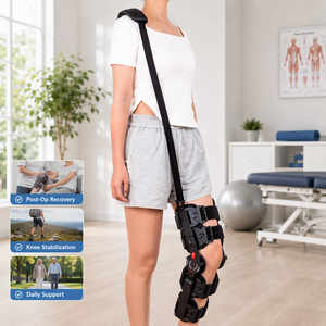 Protezione medica regolabile funzionale Postop <span class=keywords><strong>ortopedico</strong></span> policentrico Rom cerniera con supporto per ginocchiera - Product Image 3