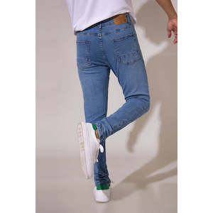 กางเกงยีนส์เดนิมขายาวตรงจากโรงงาน - Product Image 5