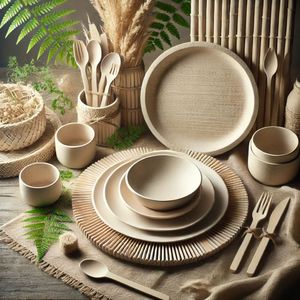 Assiettes en feuilles d'arec en gros, assiettes jetables compostables naturelles, approvisionnement en vrac, fabriqué au Bangladesh - Product Image 2